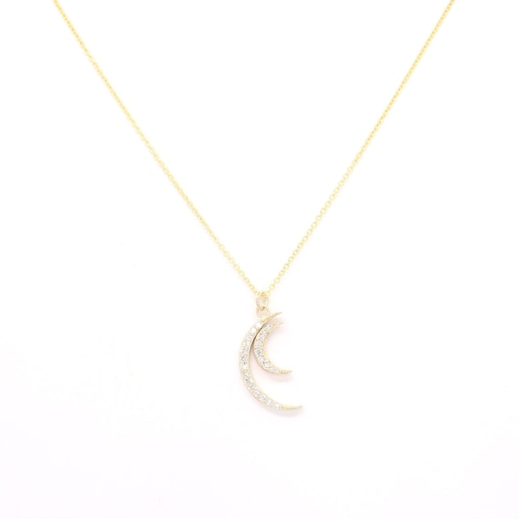 スタージュエリー DIAMOND DOUBLE MOON NECKLACE DIAMOND DOUBLE MOON NECKLACE(2JN0956)K10 ネックレス｜スター