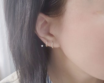 ◆STONEHENgE◆ 14K Rose Gold Piercing SA25B57K StoneHenge 14K Earrings B0009 14K Rose Gold Crystal Pearl