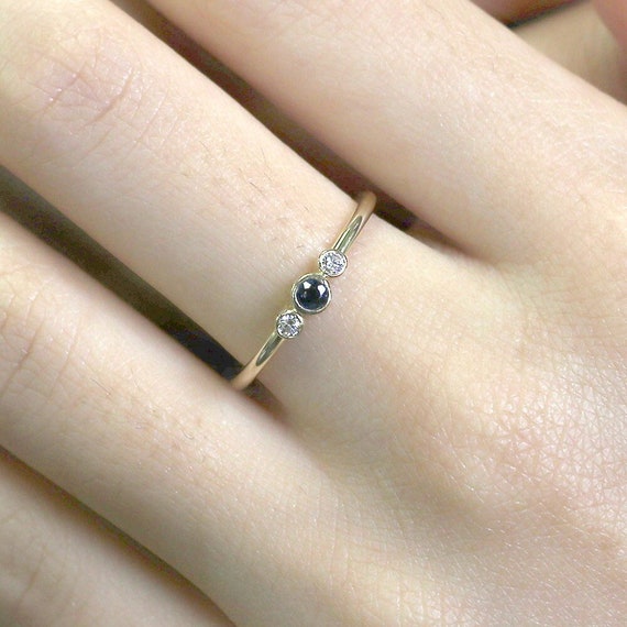 Bague Cocktail Or 14 Carats - Saphir Et Diamants 1,20 Carat - Taille 6.75 - Comme Neuve