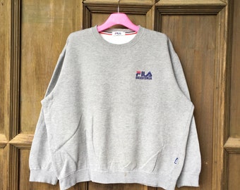 Vintage FILA geborduurd sweatshirt - maat 3L