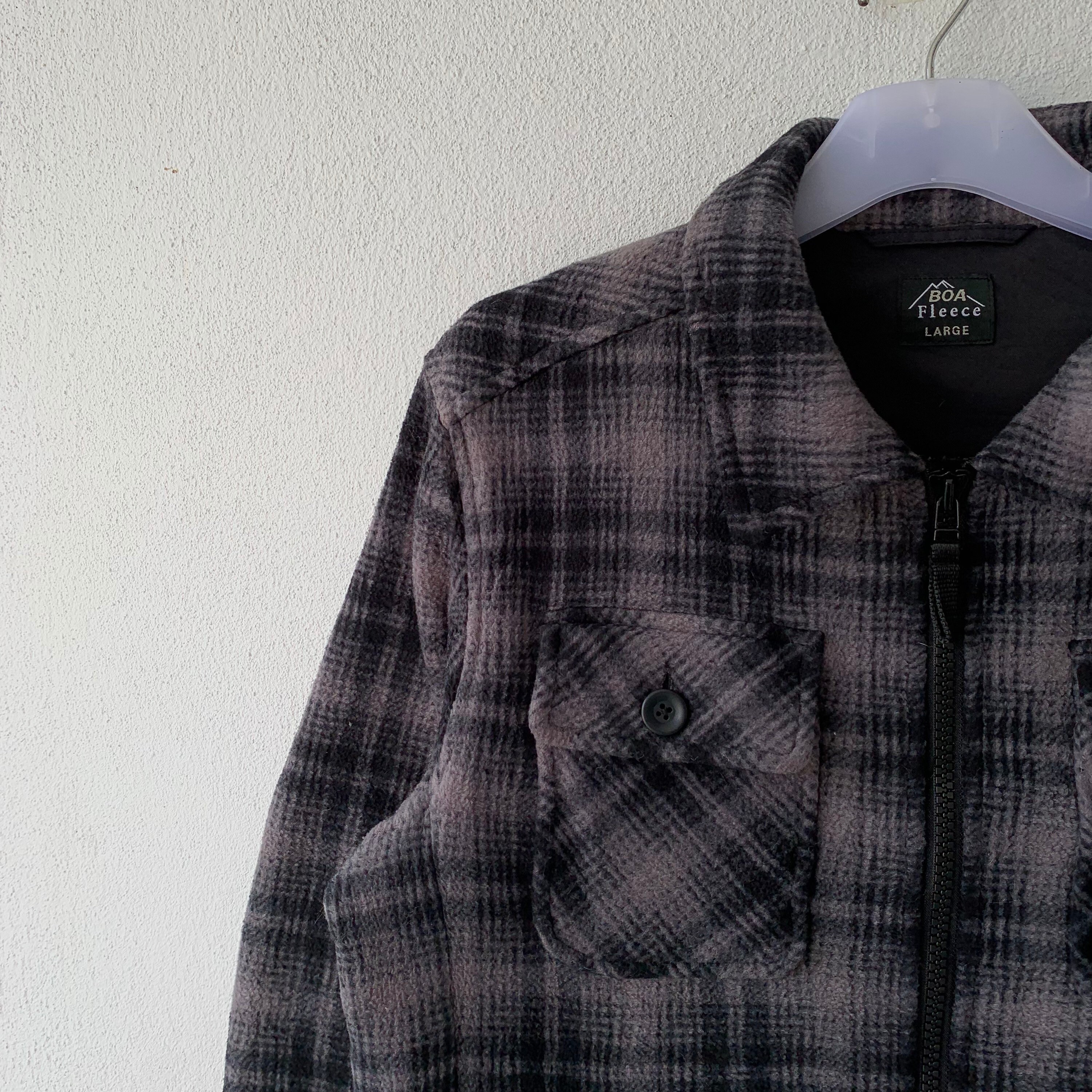 BOA FLEECE Full Zip Jacket. Flannel Fleece.. Fleece