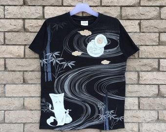 Vintage Gegege no Kitaro T-Shirt: Medama Oyaji Full Print Design, Size M