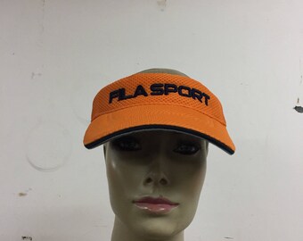 Vintage FILA SPORT Visor Hat: Embroidered Logo, Size 58 L