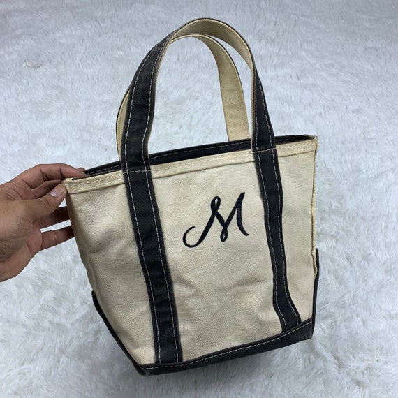 LLBean　TOTEBAG　90sOLD LL Bean Boat and Tote Brown Mustard Rust Vintage 80s 90s USA