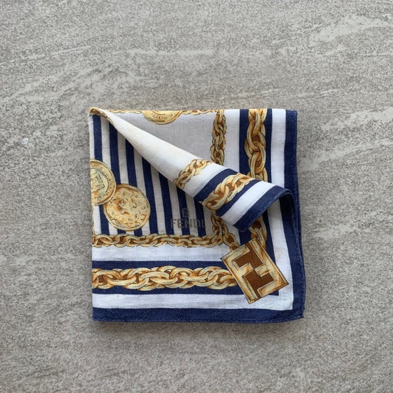 FENDI handkerchief classic bandana hanky.. italia… - image 4