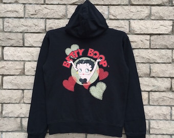 BETTY BOOP hoodie spell out big design.. universal studios japan.. vintage hoodie.. size S.