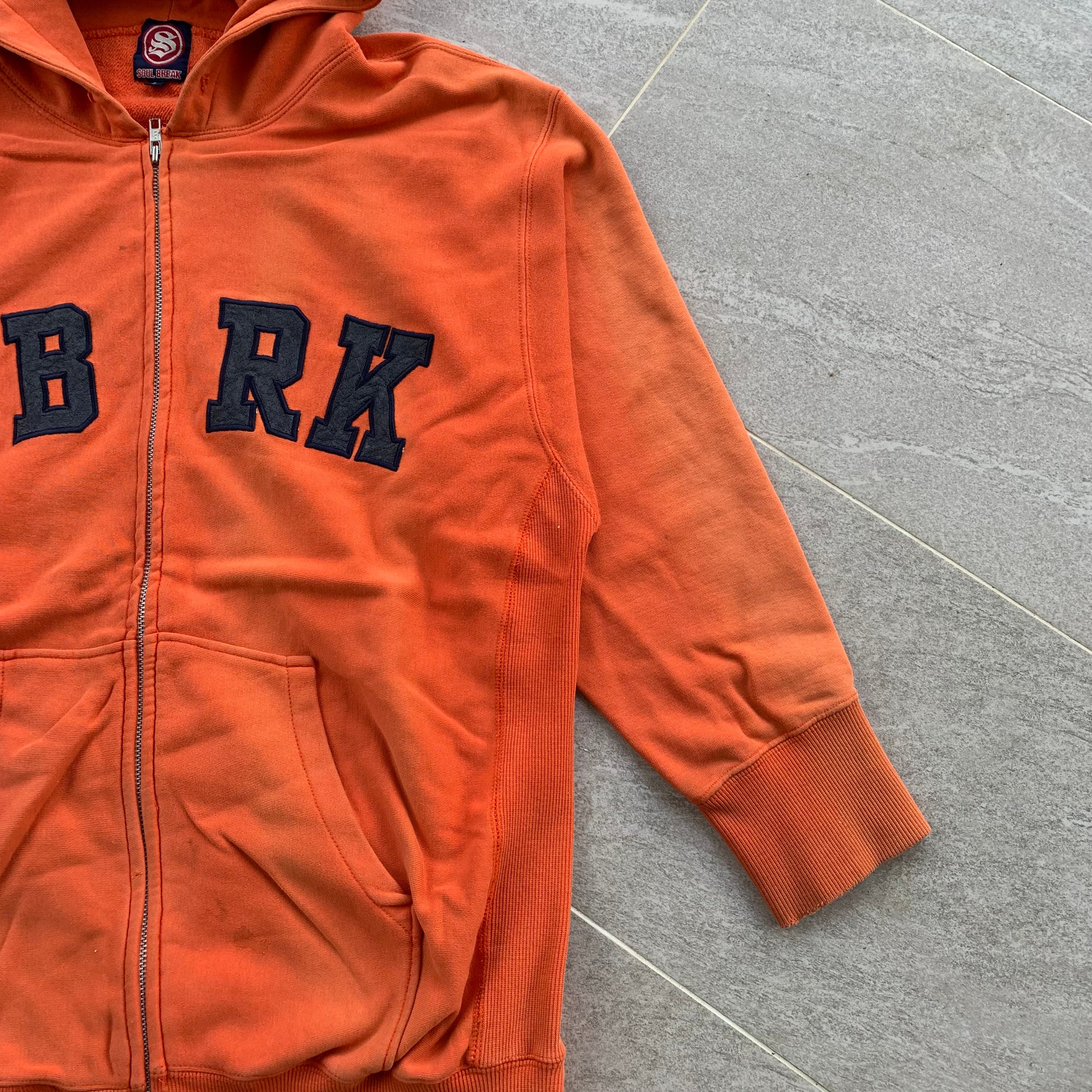 Orange broke shop hoodie h&m
