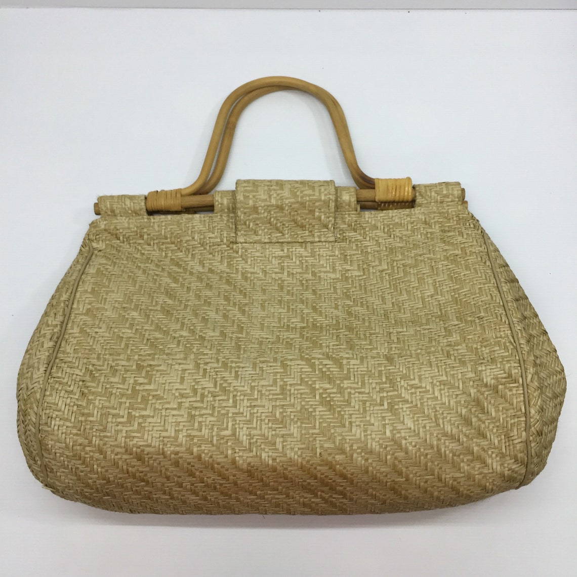 Rattan Bag by HATO HASI.. Japanese Brand.. Vintage Bag.. - Etsy