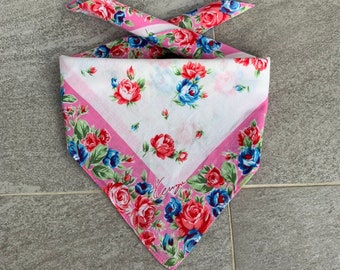 KENZO handkerchief handky bandana floral design.. vintage kenzo.. kenzo paris