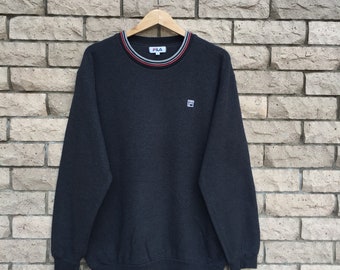 Sweat-shirt FILA avec petit logo brodé... sweat-shirt vintage... taille L