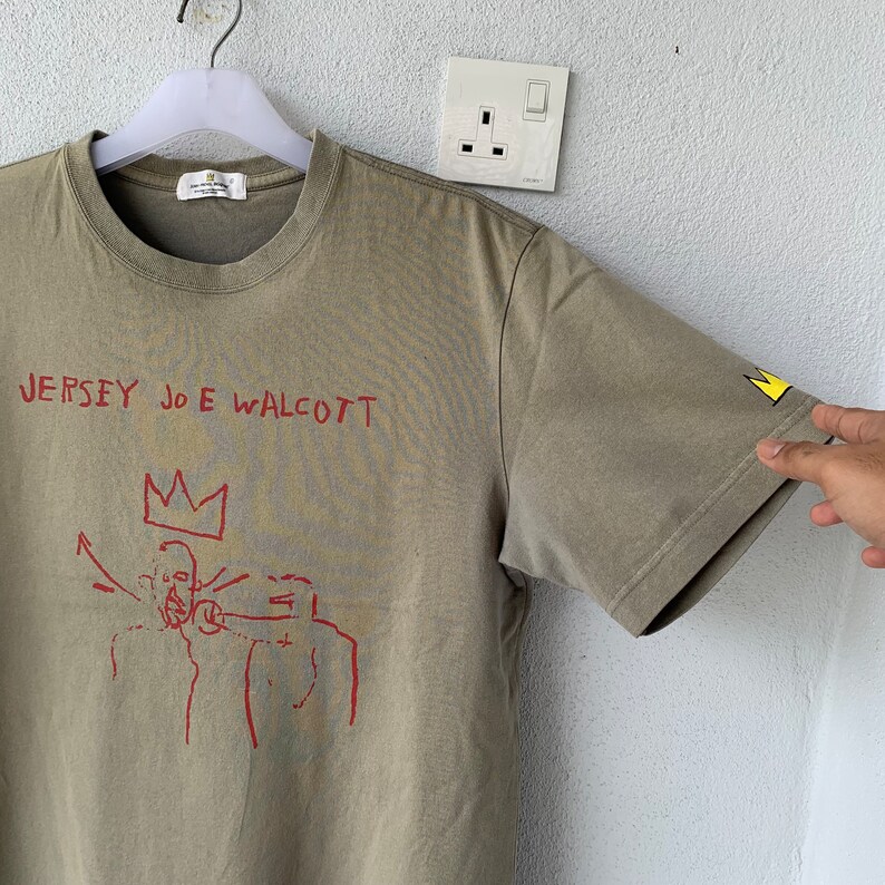 JEAN MICHEL BASQUIAT T Shirt Big Design.. Jersey Joe Walcott.. Size L