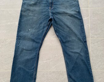 Vintage Wrangler Jeans: Faded Blue Denim (38x30)