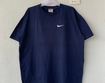 NIKE-t-shirt met klein logo erop.. nike made in usa.. vintage T-shirt.. nike swoosh.. maat L