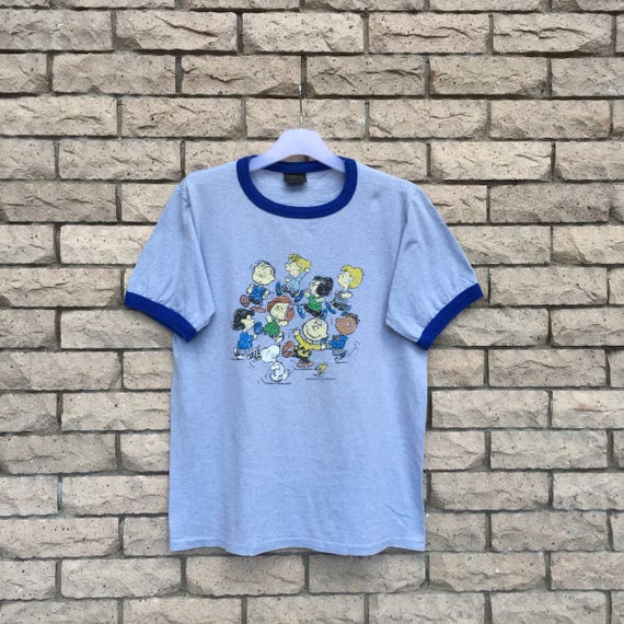 Vintage Snoopy Peanuts T Shirt Big Design Vintage T Shirt Etsy