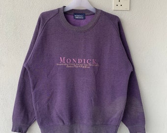 Vintage MONDICK Cotton Sweatshirt - Big Logo, Size L