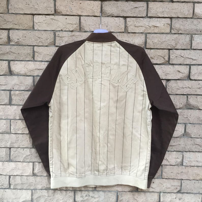 supreme harlequin wool varsity jacket