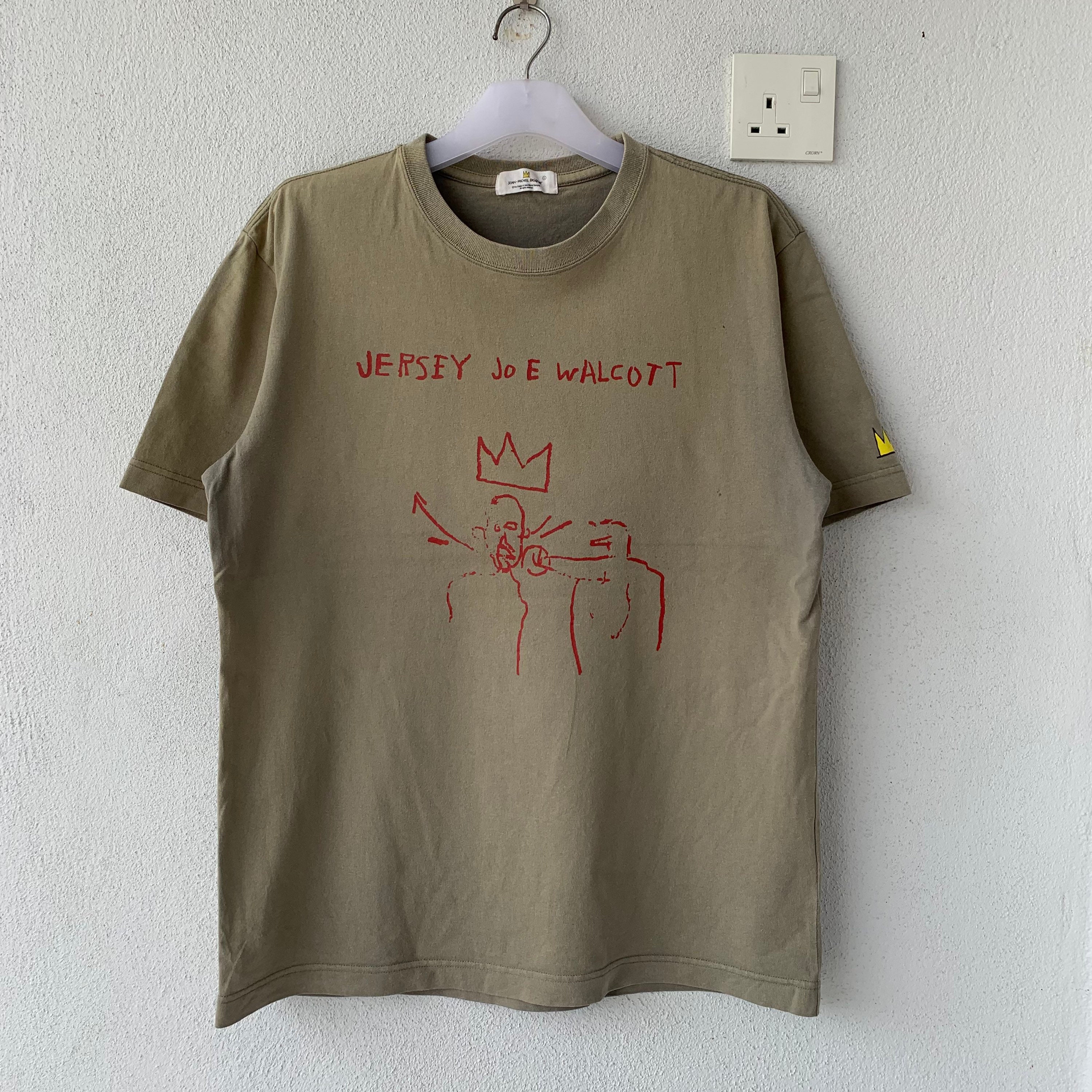 JEAN MICHEL BASQUIAT T Shirt Big Design.. Jersey Joe Walcott.. Size L