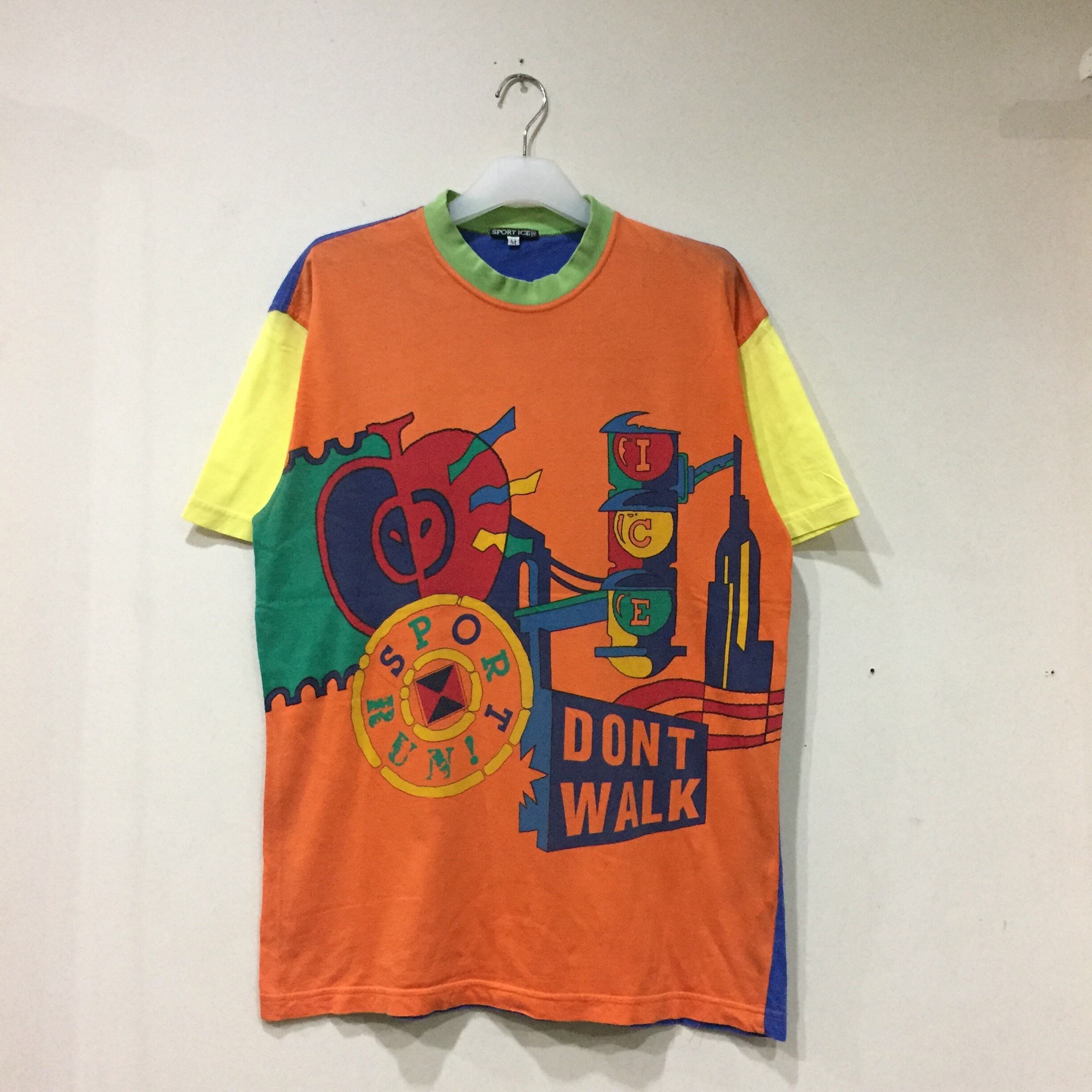 SPORT ICE T Shirt Spell Out Big Design 