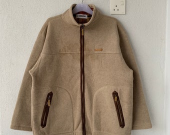 U.P RENOMA fleece turtleneck full zip jacket.. vintage jacket.. fleece jacket.. size XL