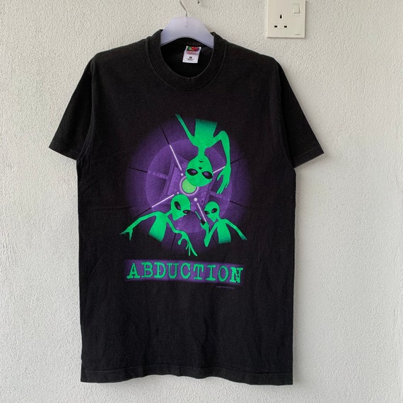 ALIEN T Shirt Spell Out Big Design.. Abduction.. FASHION VICTIM 