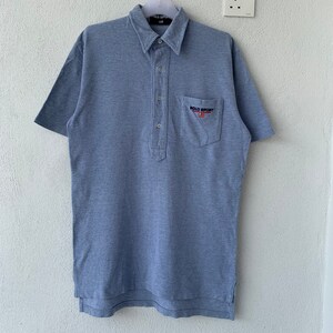 POLO SPORT Ralph Lauren polo shirt spell out small logo.. polo rl.. vintage polo shirt.. size M