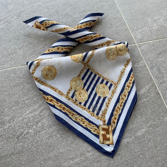 FENDI handkerchief classic bandana hanky.. italia… - image 2