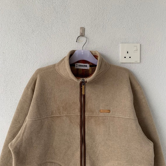 Vintage U.P RENOMA Fleece Turtleneck Jacket (size XL) - Etsy