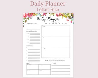 daily schedule etsy