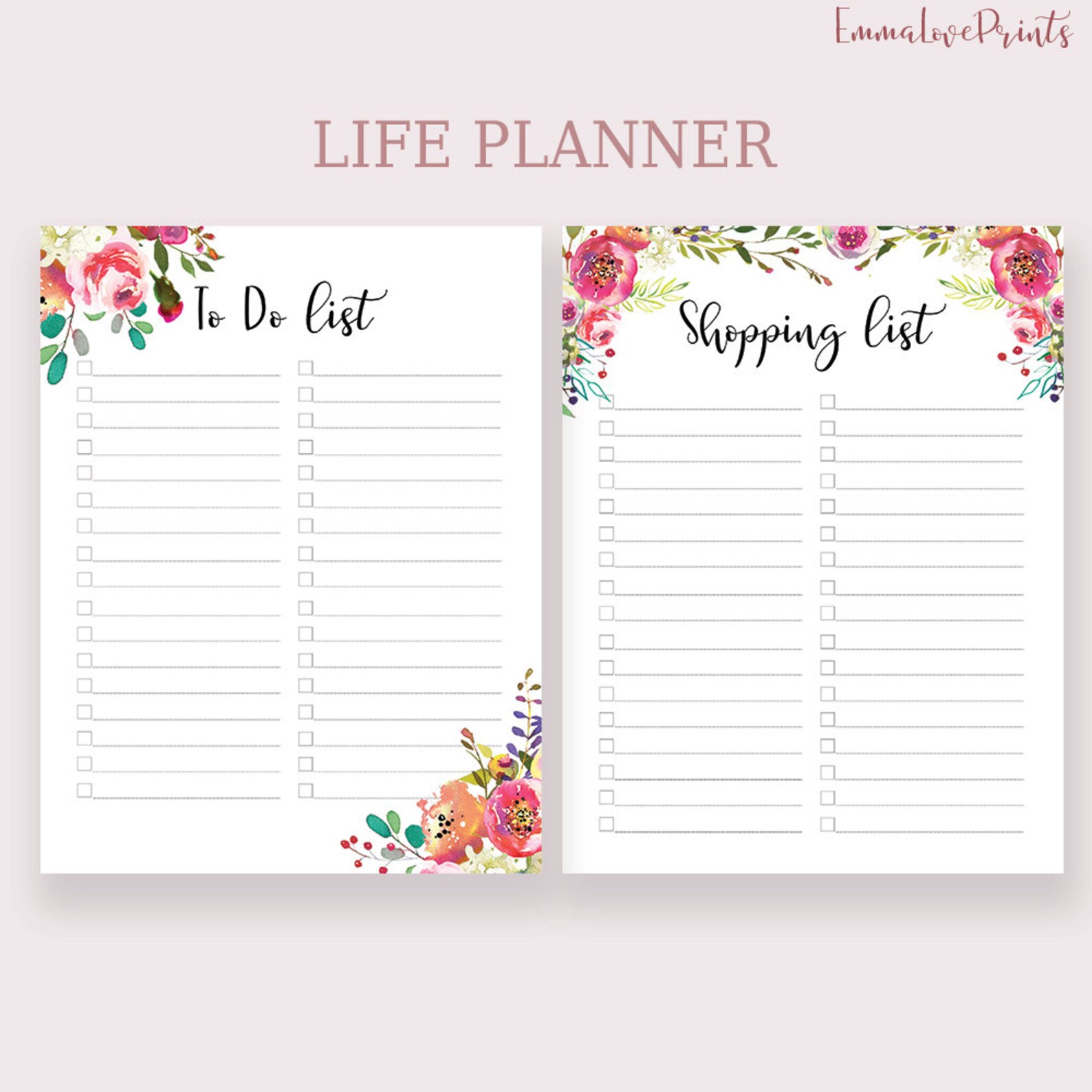 Life Planner Printable Classic Happy Planner Inserts Planner | Etsy