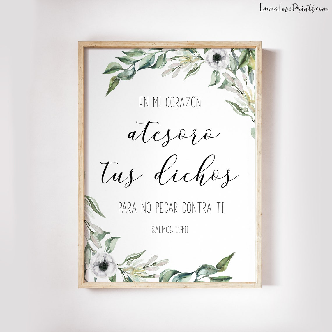 Spanish Bible Verse Prints Printable Scripture Prints Psalm - Etsy Sweden