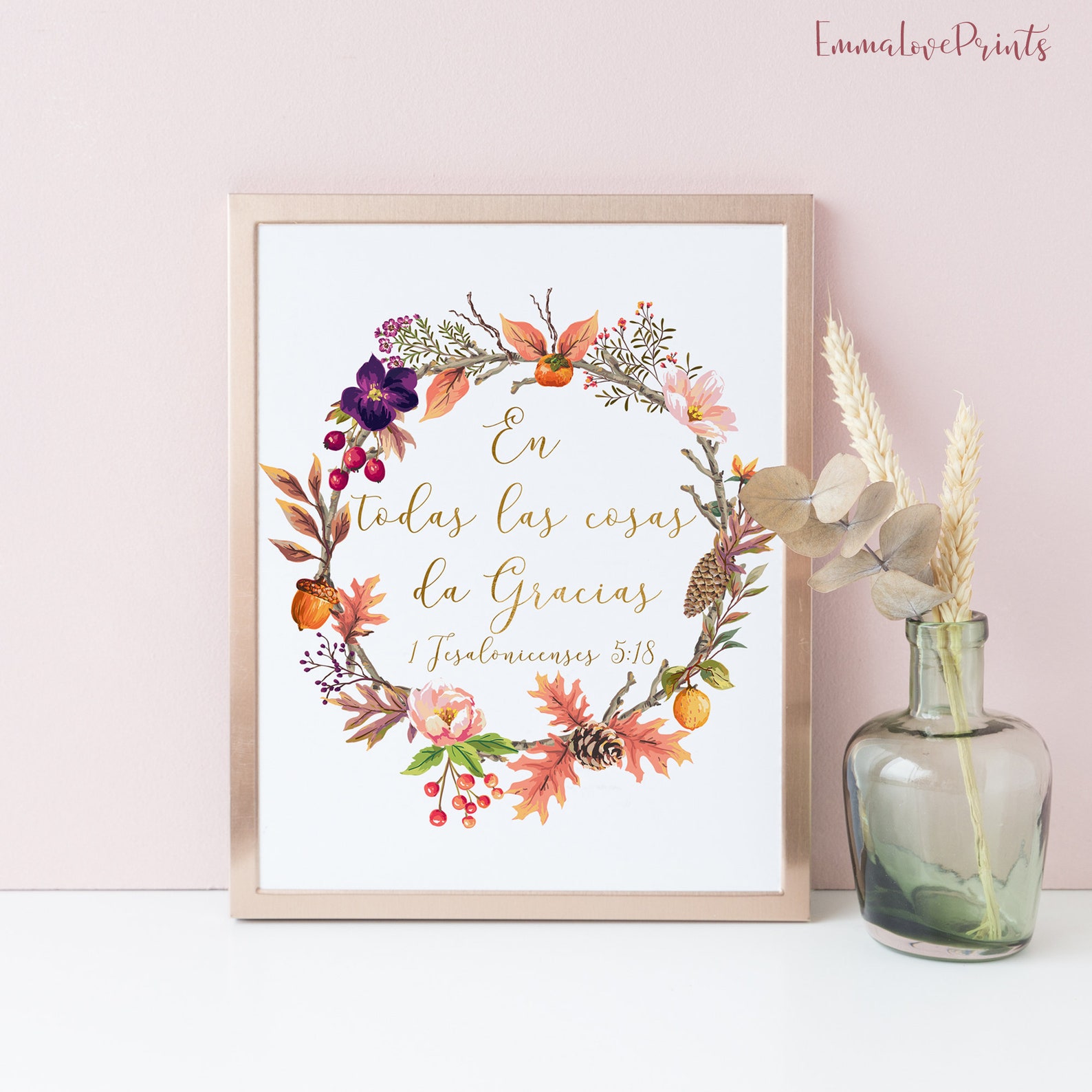 Spanish Print Printable Bible Verse Prints Scripture Prints | Etsy