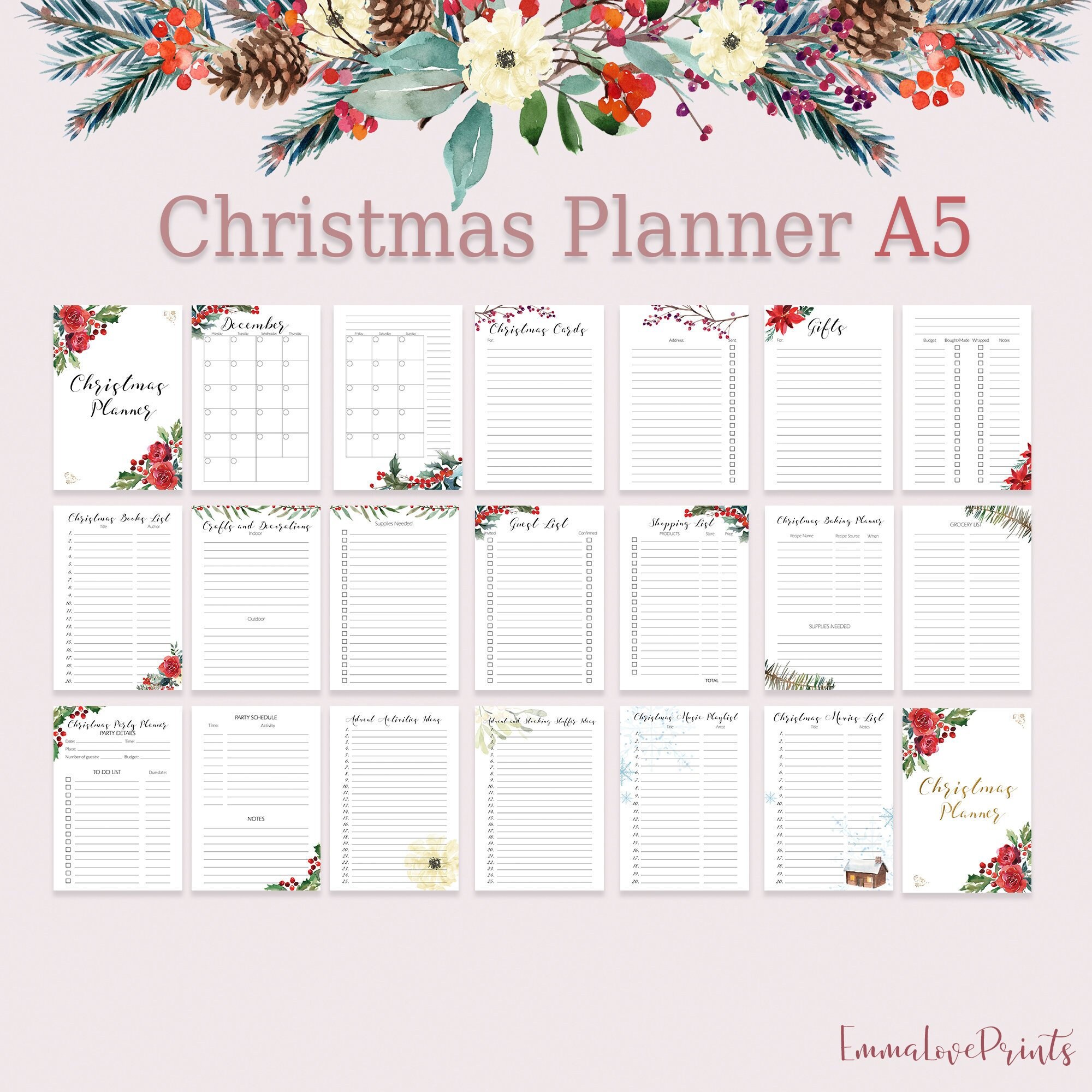 Printable Christmas Organizer Printable Christmas Organizer