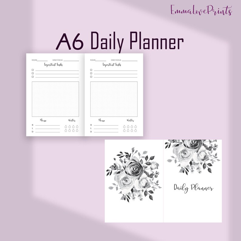 Daily Planner Pages A6 Planner Inserts A6 TN Inserts Do1p | Etsy