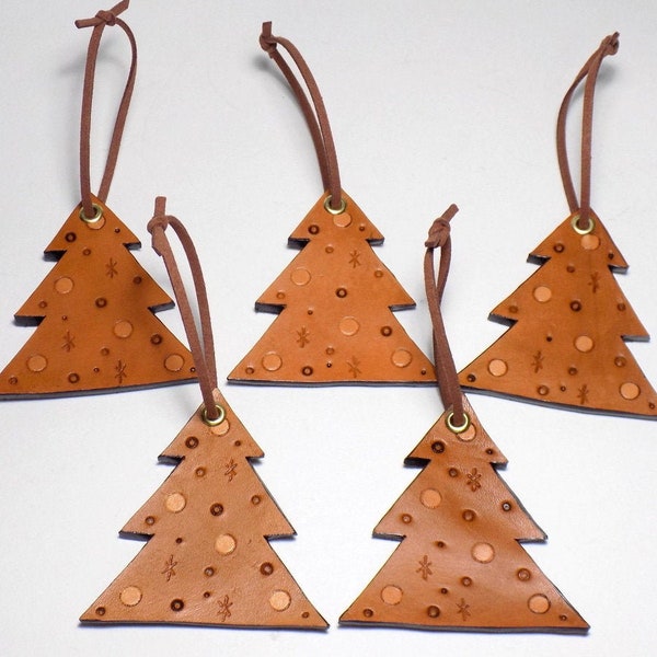 Leather Ornaments Etsy