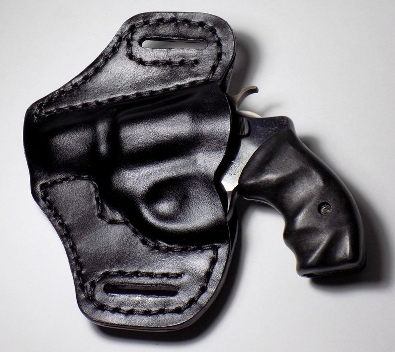 S&W Leather Holster J Frame Revolver Open Carry Black OWB Etsy