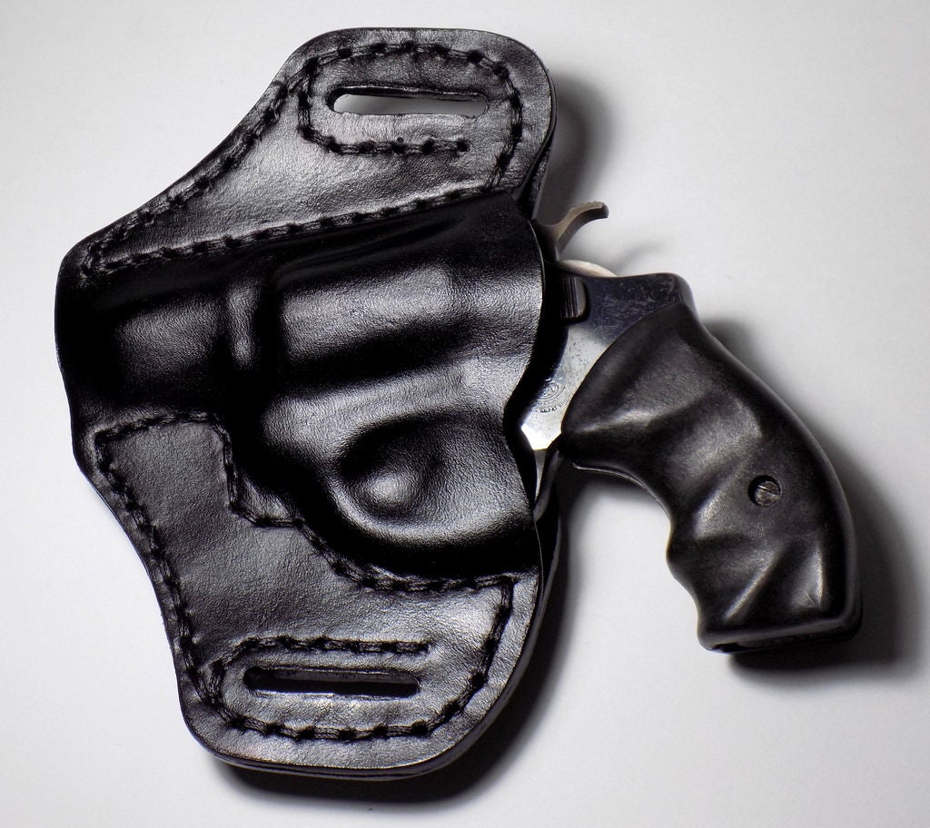 S&W Leather Holster J Frame Revolver Open Carry Black OWB Etsy