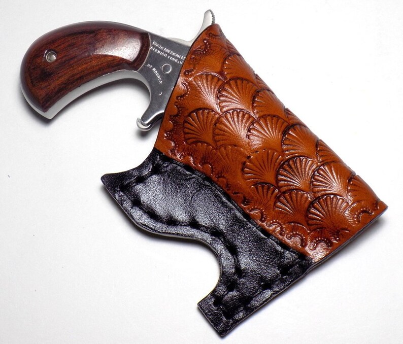 NAA Pocket Holster Tooled Leather .22 Magnum North American Etsy