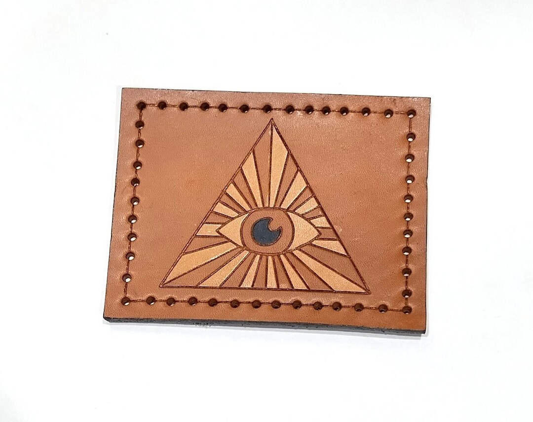 Eye of Providence Leather Sew on Patch Ready to Ship Etsy