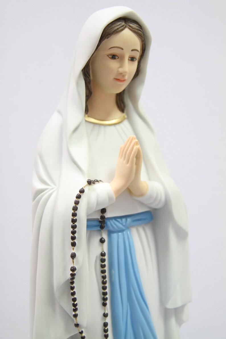 27 Inch Our Lady of Lourdes Virgin Mary Blessed Mother Statue Etsy