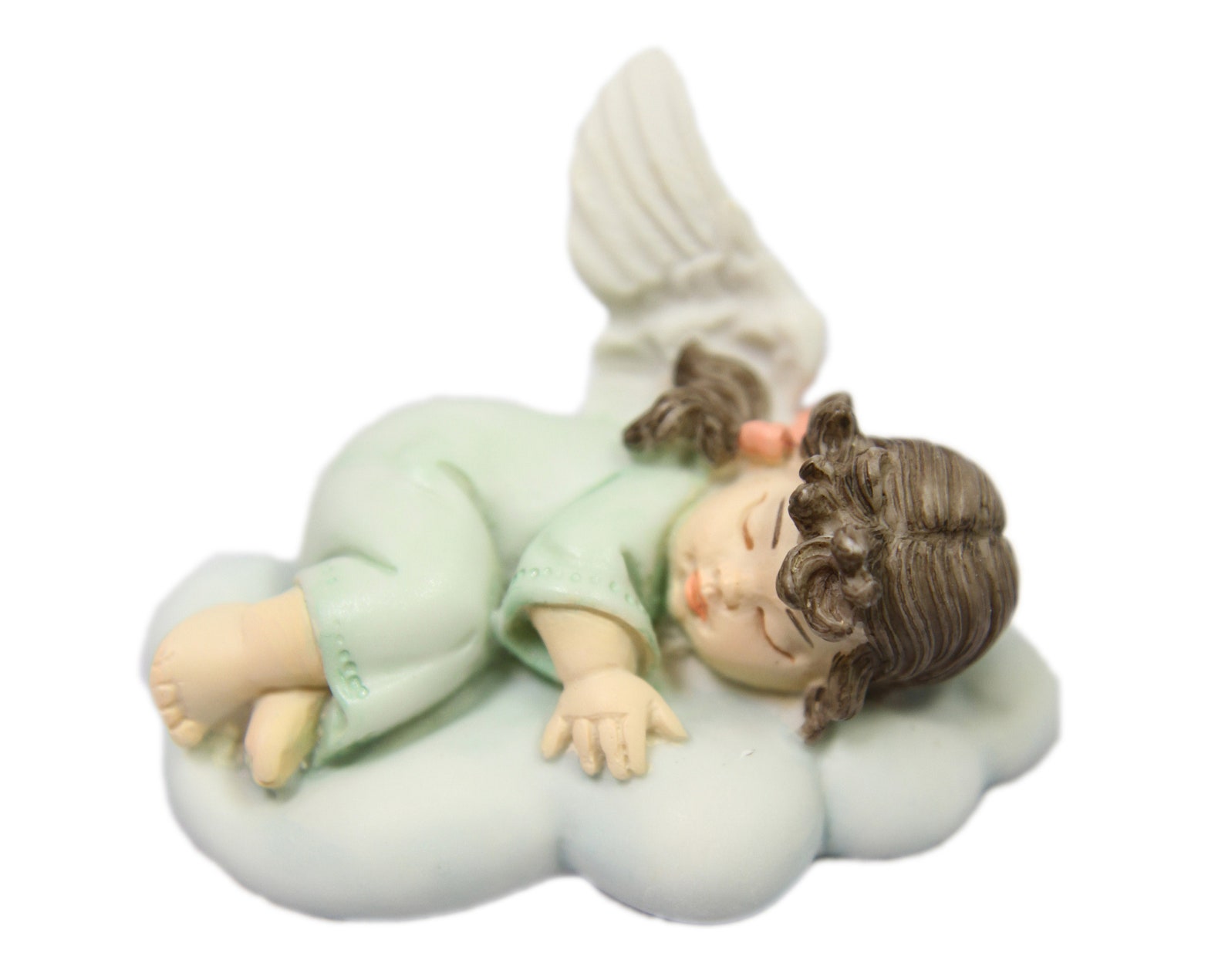 Cute Little Baby Angel Sleeping on the Clouds Statue Sculpture Etsy