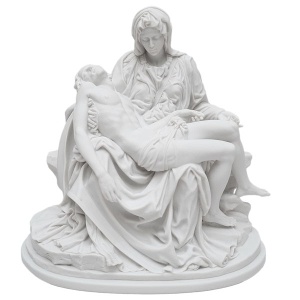 10.5" La Pieta by Michelangelo Jesus Christ Virgin Mary Italian Statue Sculpture Catholic Religious