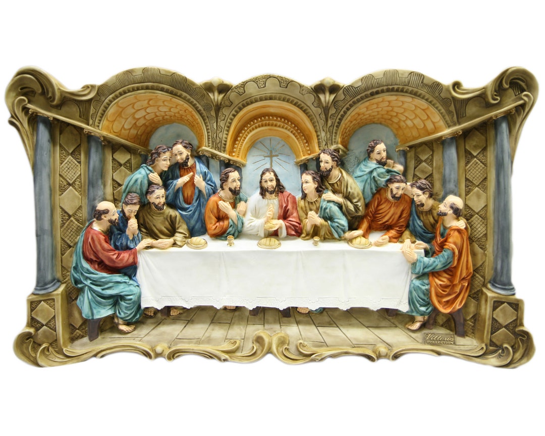 The Last Supper Jesus Christ Catholic Religious Wall Hanging Plate ...
