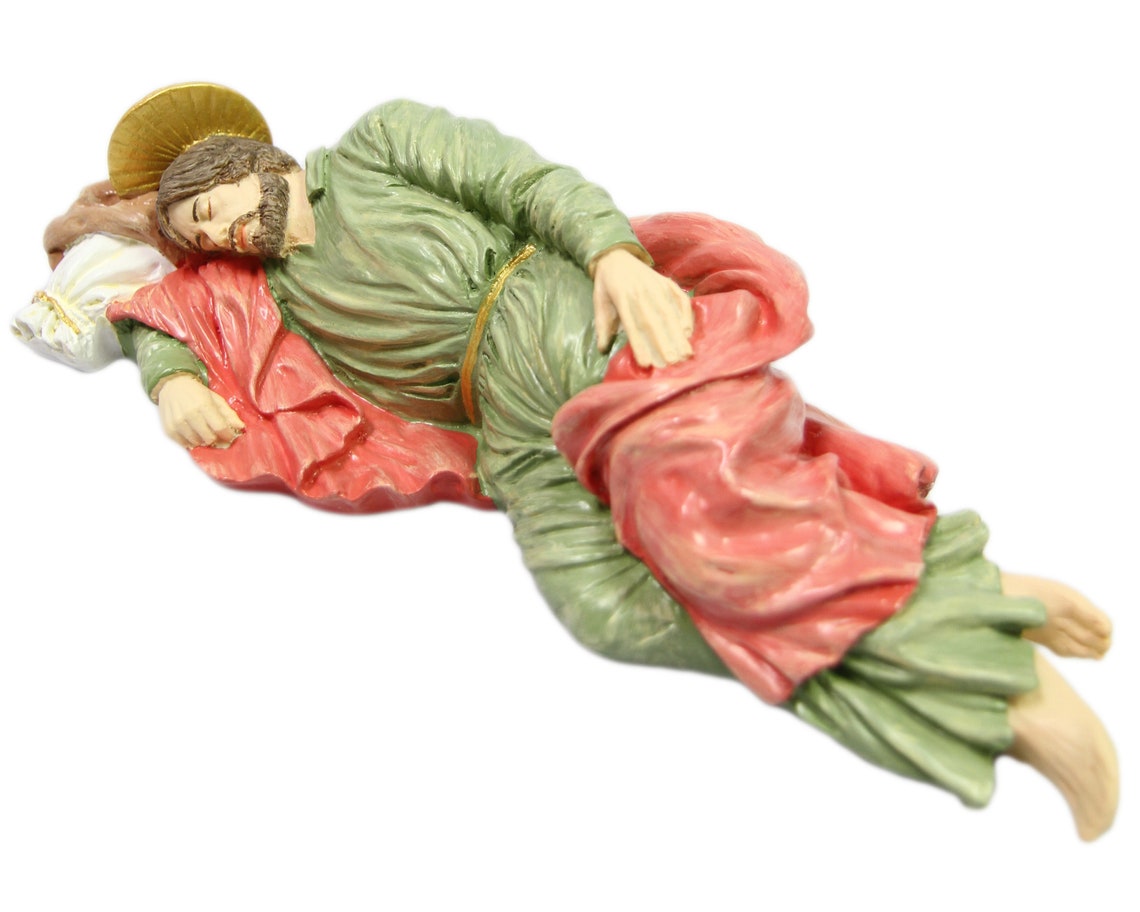 12 Sleeping Saint St Joseph Catholic Statue Sculpture Etsy