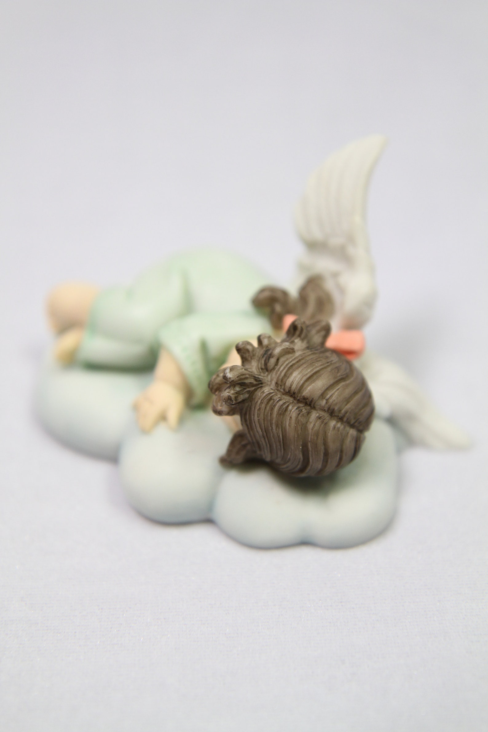 Cute Little Baby Angel Sleeping on the Clouds Statue Sculpture Etsy