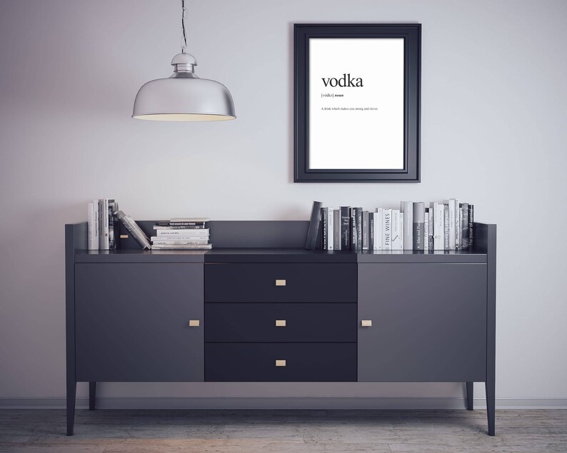 Vodka Definition Print Definition Poster Word Meaning Print Etsy