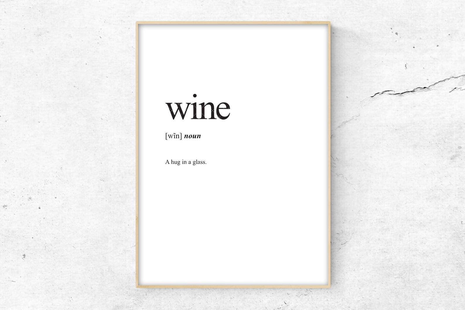 Wine Definition Print Definition Poster Word Meaning Print Etsy