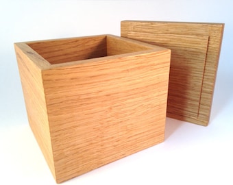 Oak box with oak lid Size S / M / L