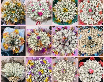 Money rose money flowersmoney bouquet money flower origamigraduation bouquet graduation flowers