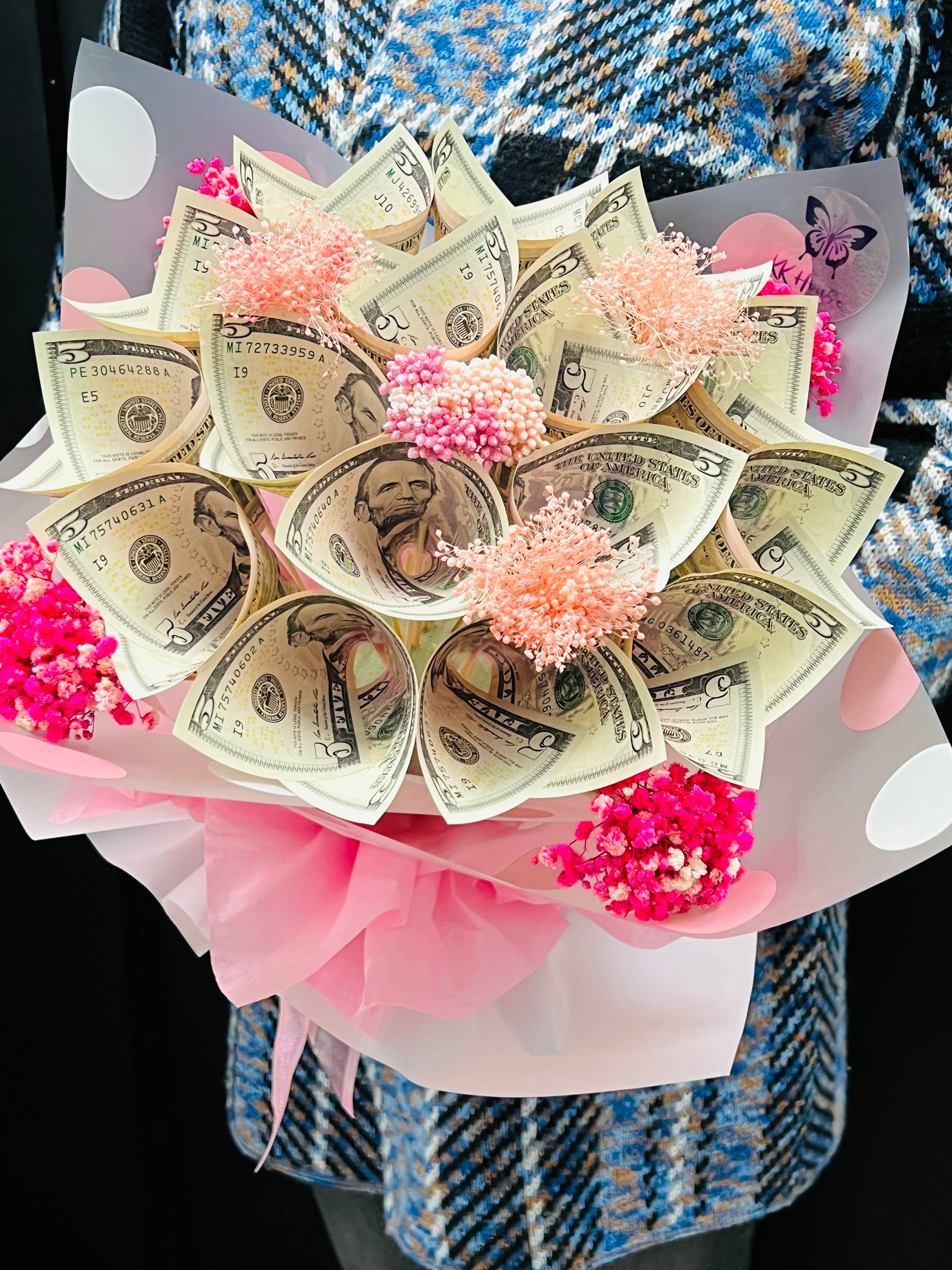 Real Money Bouquet “Lotus Style” by KK House (please read description