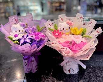 Kitty and Flowers Bouquet by KK House
